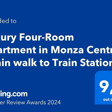 Luxury Four-Room Apartment In Monza Centro - 2 Min Walk To Train Station Luaran gambar
